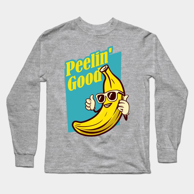 Funny Banana - Peelin good Long Sleeve T-Shirt by LittleAna